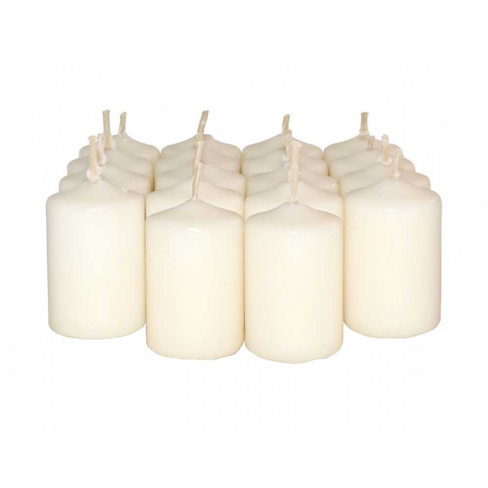 HotStar Scented Candles Vanilla 18 Pcs Pillar Duration 6 Hours 35x50 mm Vanilla color