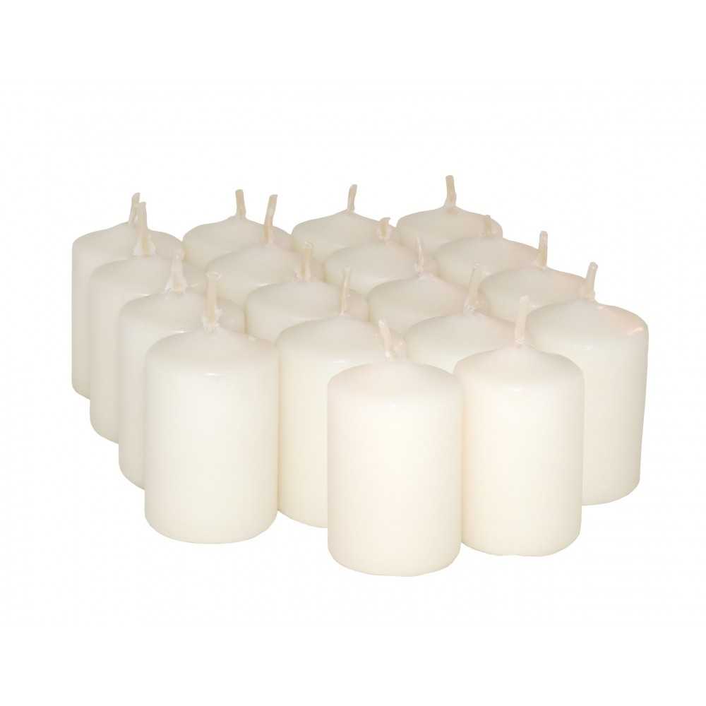 HotStar Candele Profumate Vaniglia 18Pz Moccoli Durata 6 Ore 35x50 mm colore Vaniglia