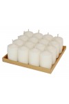 HotStar Scented Candles Vanilla 16 Pcs Pillar Duration 6 Hours 35x50 mm Vanilla color