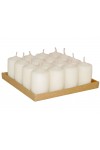 HotStar Scented Candles Vanilla 16 Pcs Pillar Duration 6 Hours 35x50 mm Vanilla color