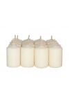 HotStar Scented Candles Vanilla 16 Pcs Pillar Duration 6 Hours 35x50 mm Vanilla color