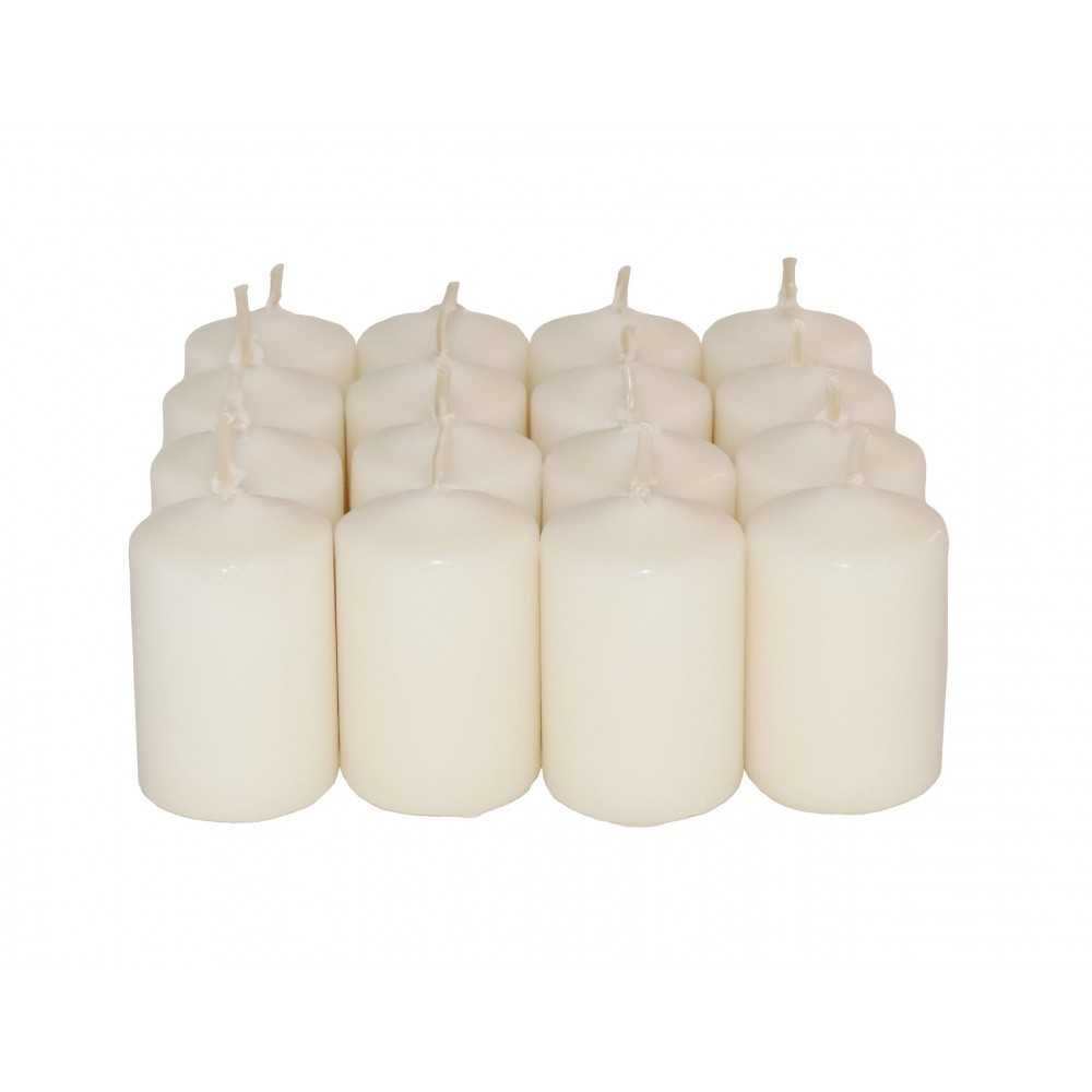 HotStar Scented Candles Vanilla 16 Pcs Pillar Duration 6 Hours 35x50 mm Vanilla color