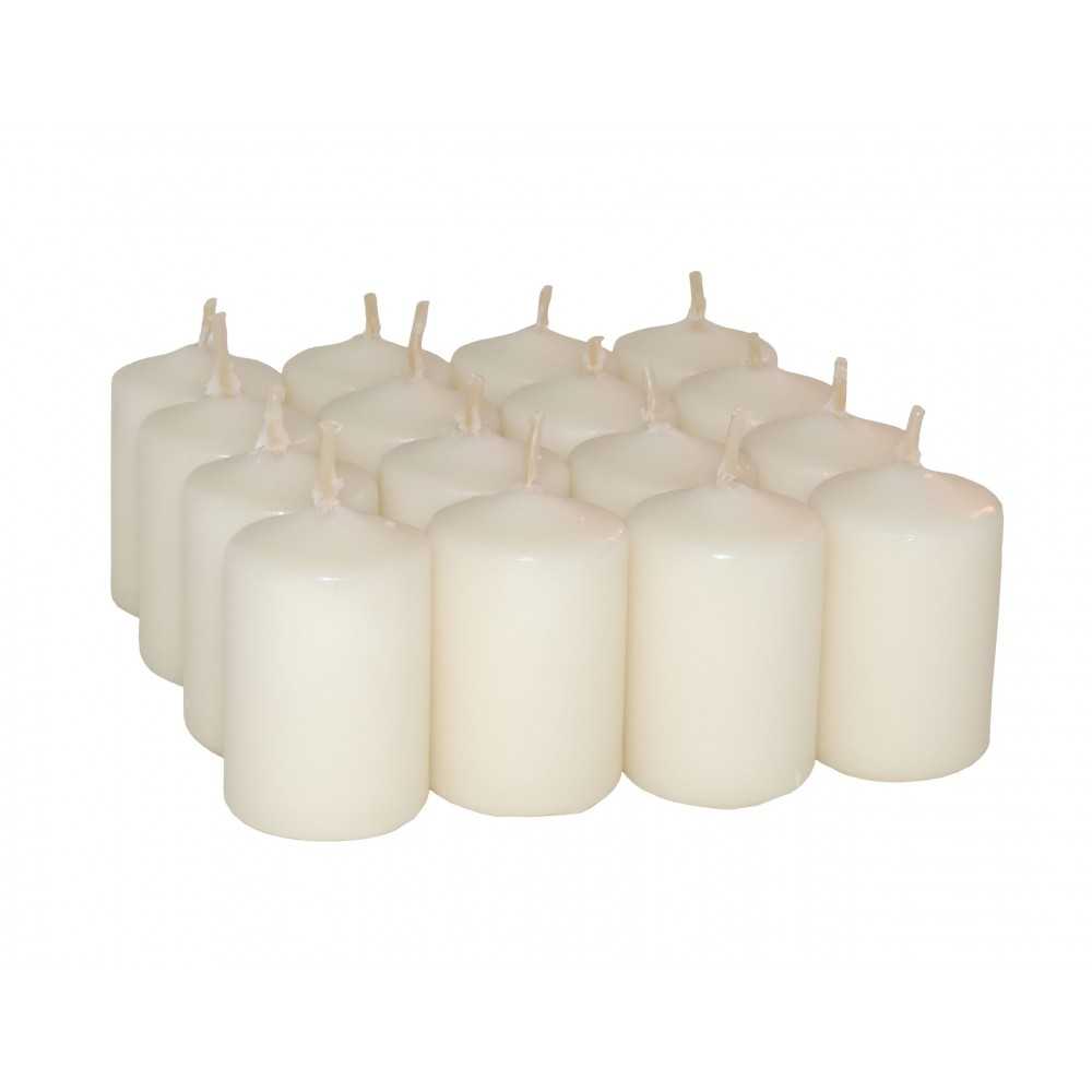 HotStar Candele Profumate Vaniglia 16Pz Moccoli Durata 6 Ore 35x50 mm colore Vaniglia