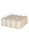 HotStar Scented Candles Vanilla 16 Pcs Pillar Duration 6 Hours 35x50 mm Vanilla color