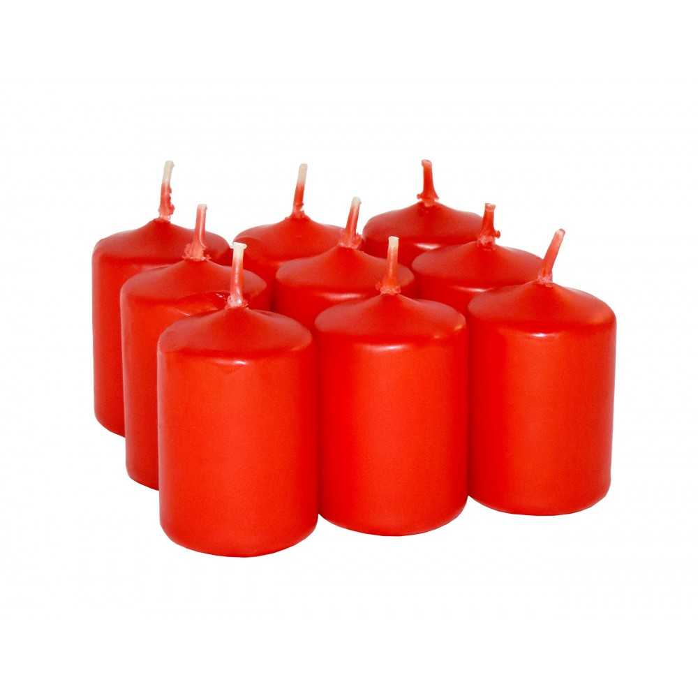 HotStar Candele Profumate Fragola 9Pz Moccoli Durata 6 Ore 35x50 mm colore Fragola