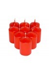 HotStar Candele Profumate Fragola 9Pz Moccoli Durata 6 Ore 35x50 mm colore Fragola