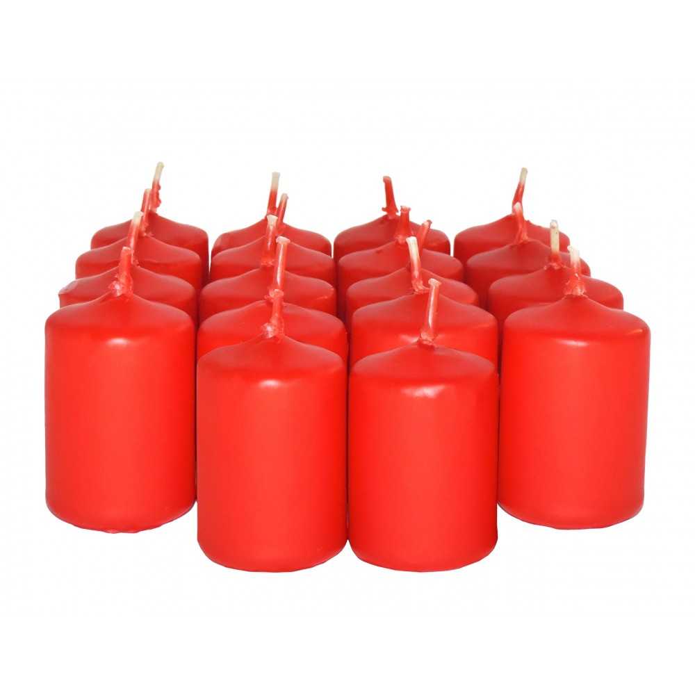 HotStar Candele Profumate Fragola 18Pz Moccoli Durata 6 Ore 35x50 mm colore  Fragola