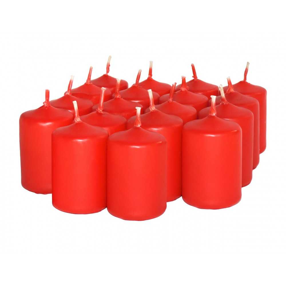 HotStar Candele Profumate Fragola 18Pz Moccoli Durata 6 Ore 35x50 mm colore Fragola