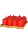 HotStar Candele Profumate Fragola 16Pz Moccoli Durata 6 Ore 35x50 mm colore Fragola