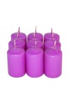 HotStar Candele Profumate Lavanda 9Pz Moccoli Durata 6 Ore 35x50 mm colore Lavanda