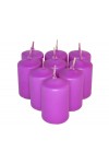 HotStar Candele Profumate Lavanda 9Pz Moccoli Durata 6 Ore 35x50 mm colore Lavanda