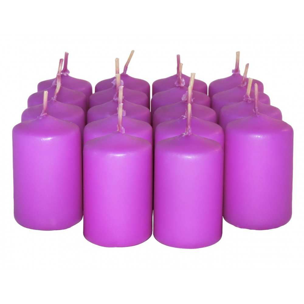 HotStar Candele Profumate Lavanda 18Pz Moccoli Durata 6 Ore 35x50 mm colore Lavanda