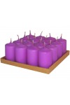 HotStar Candele Profumate Lavanda 16Pz Moccoli Durata 6 Ore 35x50 mm colore Lavanda