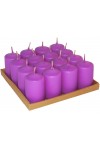 HotStar Candele Profumate Lavanda 16Pz Moccoli Durata 6 Ore 35x50 mm colore Lavanda