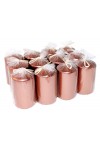 HotStar Metallic Copper Candles Pillars 12 Pcs Burning 30 Hours 60x100 mm Unscented