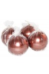 HotStar Metallic Copper Candles 4 Pcs Burning 28 Hours d80 mm Unscented