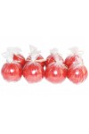 HotStar Metallic Red Candles 8 Pcs Burning 28 Hours d80 mm Unscented