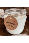 HotStar Candle NEUTRAL in Pure Natural Soy Wax Glass mm95x135h Made in Italy, 50-70 Hours