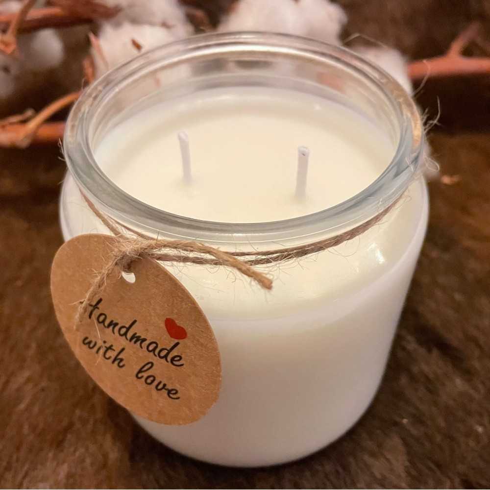 HotStar Candle NEUTRAL in Pure Natural Soy Wax Glass mm95x135h Made in Italy, 50-70 Hours