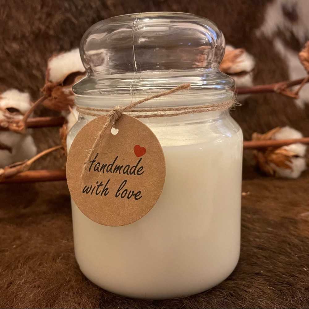 HotStar Candle NEUTRAL in Pure Natural Soy Wax Glass mm95x135h Made in Italy, 50-70 Hours