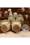 HotStar 4pcs Candle NEUTRAL in Pure Natural Soy Wax Glass mm72x92h Made in Italy, 30-35 Hours