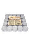 HotStar Living Tealight Unscented Candles 4h 50Pcs White