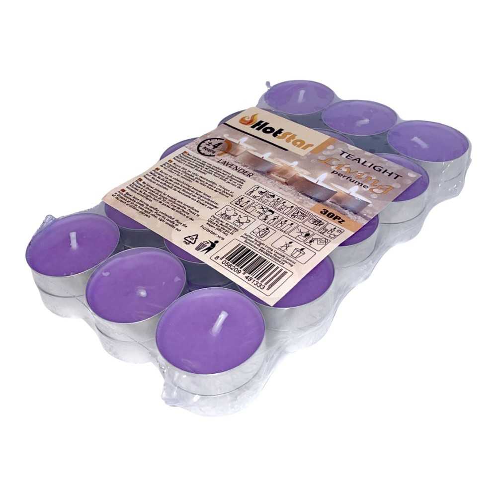 HotStar Living Tealight Lavander Candles 4h 30Pcs