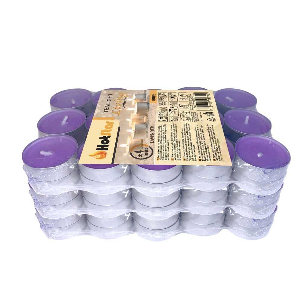 HotStar Living Tealight Lavander Candles 4h 90Pcs