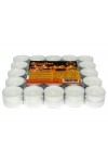 HotStar Lumini Tealight Unscented Candles 4h 50Pcs White Made in Italy