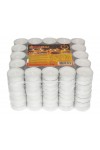 HotStar Lumini Tealight Unscented Candles 4h 200Pcs White Made in Italy