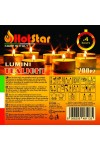 HotStar Lumini Tealight Candele Non profumati 4h 200Pz Bianco Made in Italy