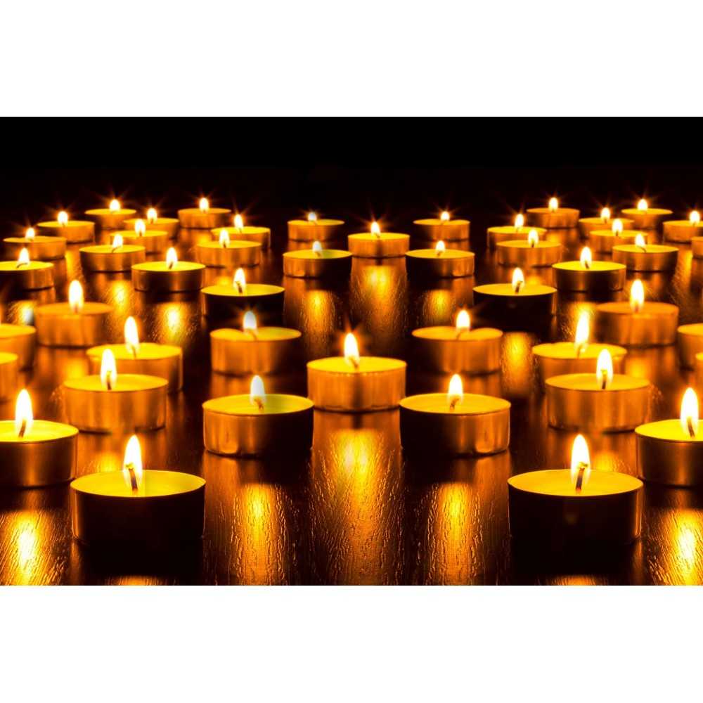 HotStar Lumini Tealight Candele Non profumati 4h 200Pz Bianco Made in Italy