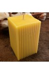 HotStar 12Pcs Candle in Pure Natural Beeswax 50x50x80 mm White Label