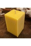 HotStar 12Pcs Candle in Pure Natural Beeswax 50x50x80 mm White Label