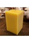 HotStar 12Pcs Candle in Pure Natural Beeswax 50x50x80 mm White Label