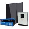 24V 800W Photovoltaic Kit with 3kVa Inverter 2.56kWh LiFePO4 Battery