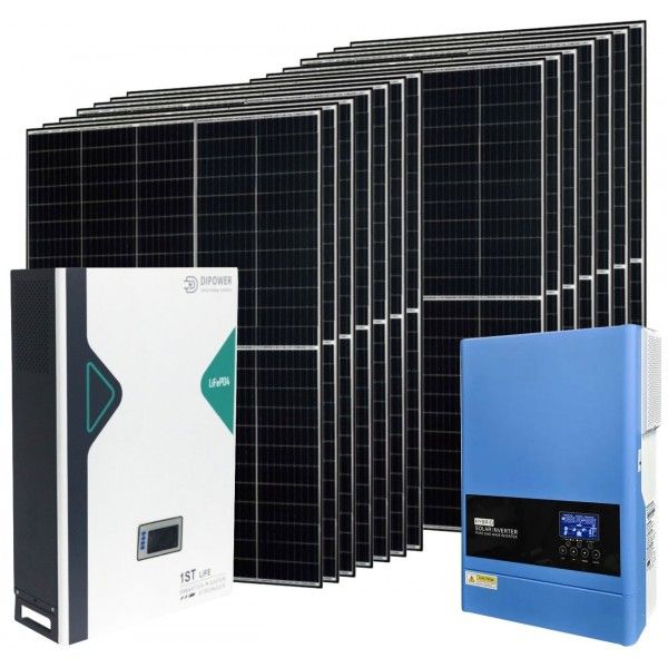 48V 5.74kWh Photovoltaic Kit with 6.2kVa Inverter 5.12kWh Battery