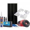 Kit Fotovoltaico camper 12V 100W pannello solare + Regolatore PWM 10A ed Accessori