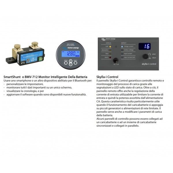 Victron Skylla-IP65 12/70 Battery charger 12V 70A 3 outputs Independent - battery bank 400/800Ah