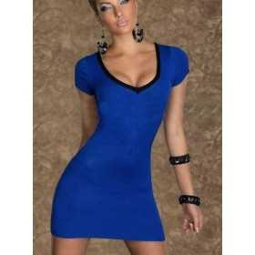 Sexy Mini dress with Zig Zag corset closure on back