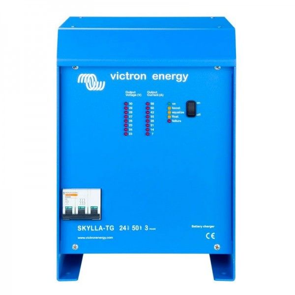 Victron Skylla-TG 24/50 Caricabatterie 24V 50A Trifase 2 Uscite 50A + 4A banco batterie 150/500Ah